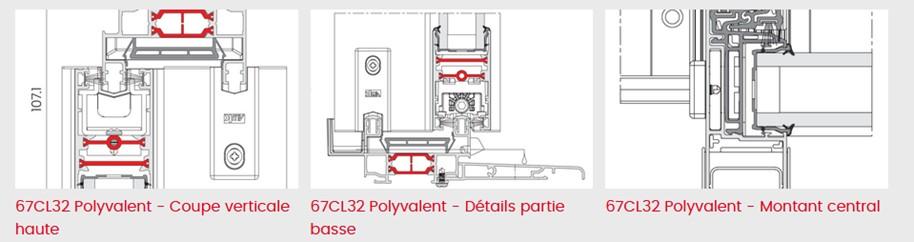 ALU - Coulissant 67CL32