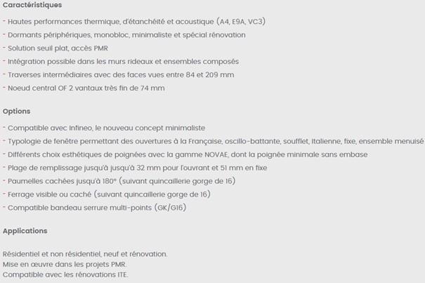 ALU - Fenêtre 67FRG16 Ourant Caché